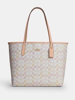 Coach Outlet City Tote Bag In Signature Canvas